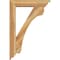 Ekena Millwork Legacy Traditional Rough Sawn Bracket w/ Offset Brace, Western Red Cedar, 6"W x 26"D x 38"H BKT0604X26X38LEC01RWR - alternate 3